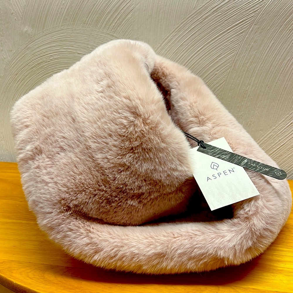 Aspen Faux Fur Twisted Infinity Scarf - NWT